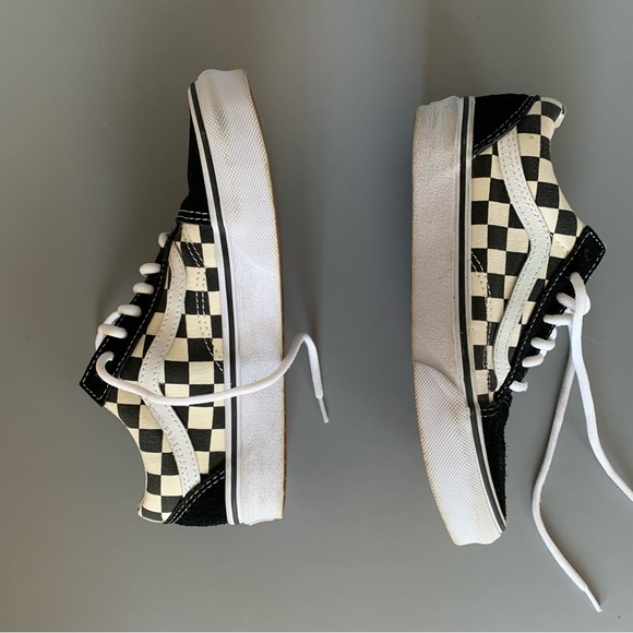 Vans Old Skool Checkerboard Lace Up Low Top Canvas Suede Skate Sneaker 4/5.5 - Picture 14 of 16